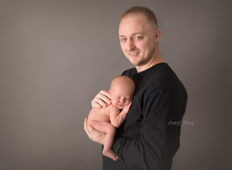 Kingman Newborn Photographer baby boy and daddy