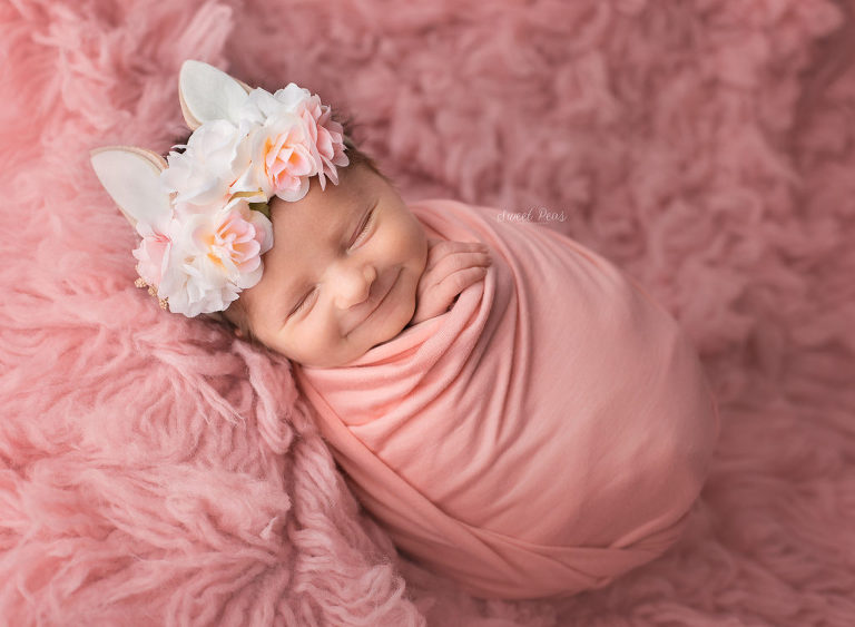 Prescott Newborn Photography smiling baby girl