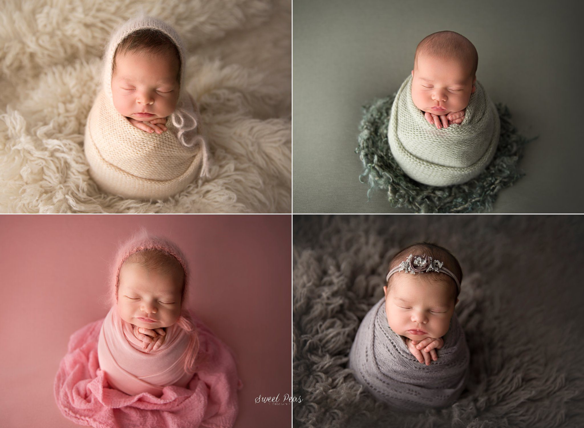 Kingman Newborn Photography potato sack pose