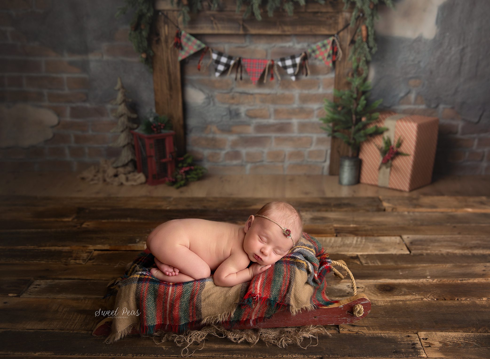Flagstaff Newborn Photographer Christmas baby