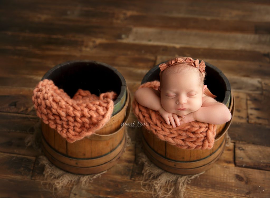 Kingman Newborn Photographer empty bucket