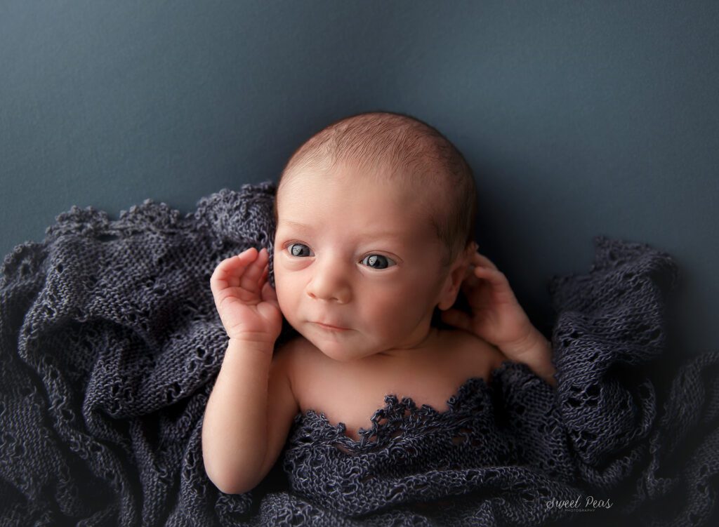 wide awake newborn photos