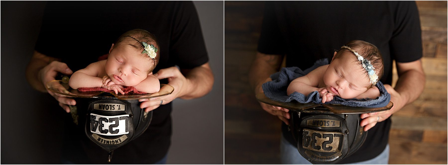 kingman newborn photographer firefighter setup